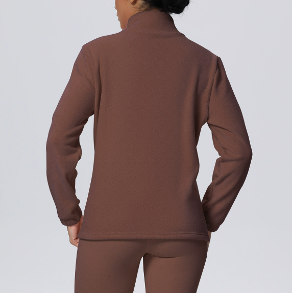 TCOMCX001 Nylon Fleece Yoga Zip Coat