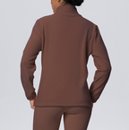 TCOMCX001 Chaqueta de yoga con cremallera de nailon y forro polar