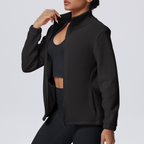 TCOMCX001 Chaqueta de yoga con cremallera de nailon y forro polar