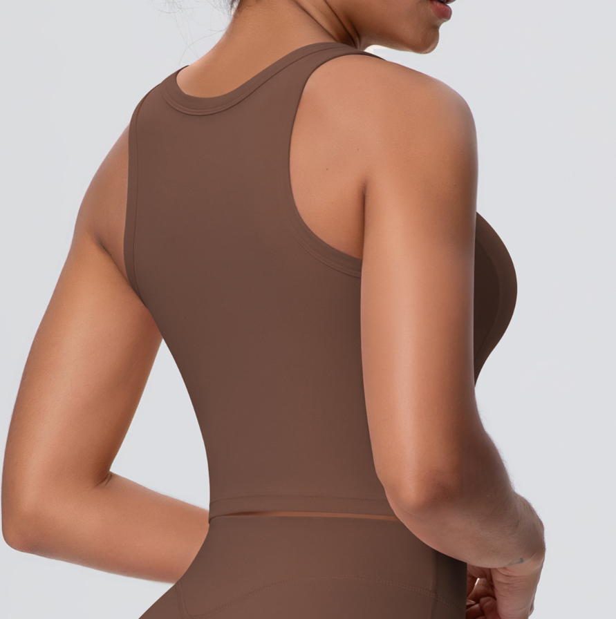 TCOMBX001 Built-in Bra Women Yoga Sports Tank Top