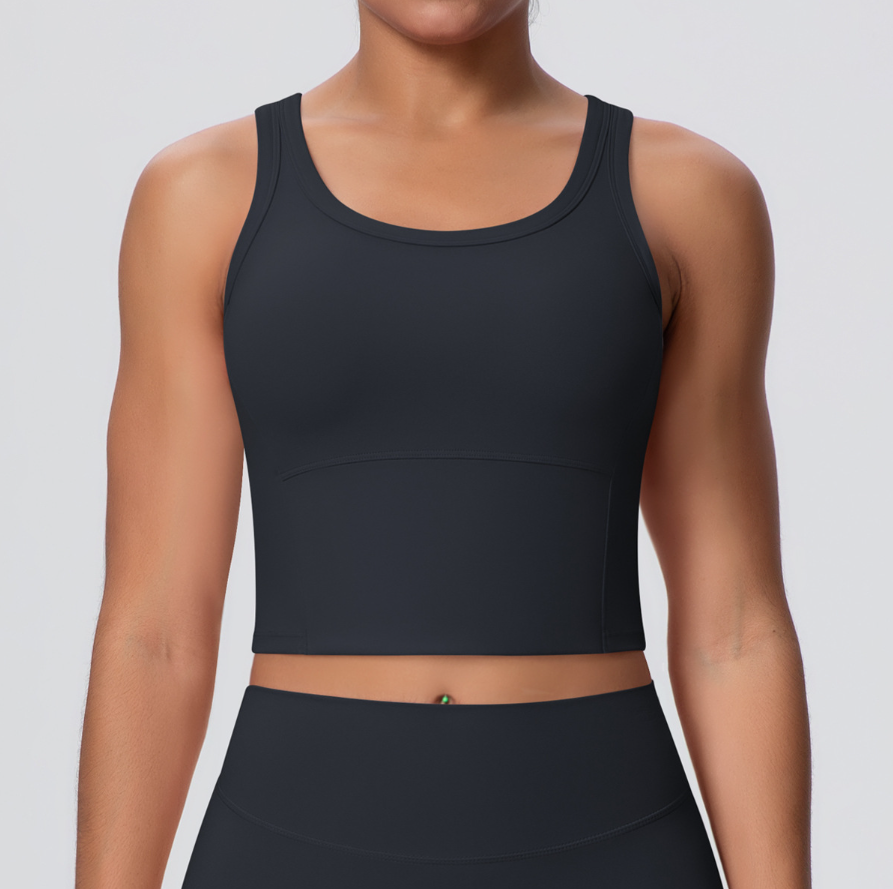 TCOMBX001 Built-in Bra Women Yoga Sports Tank Top