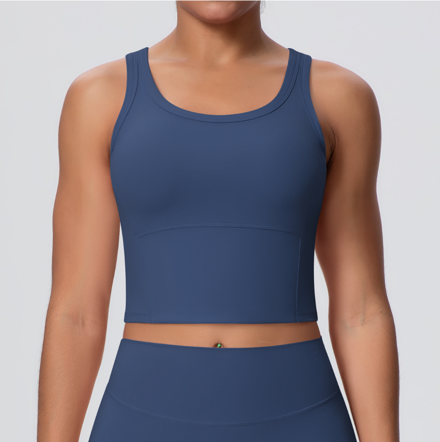TCOMBX001 Built-in Bra Women Yoga Sports Tank Top