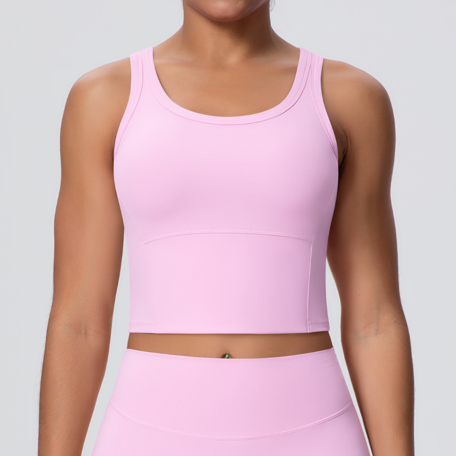 TCOMBX001 Built-in Bra Women Yoga Sports Tank Top