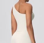 TCOMBX002 One Shoulder Asymmetrical Women's Yoga Sports Tank Top