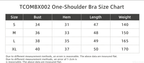 TCOMBX002 One Shoulder Asymmetrical Women's Yoga Sports Tank Top