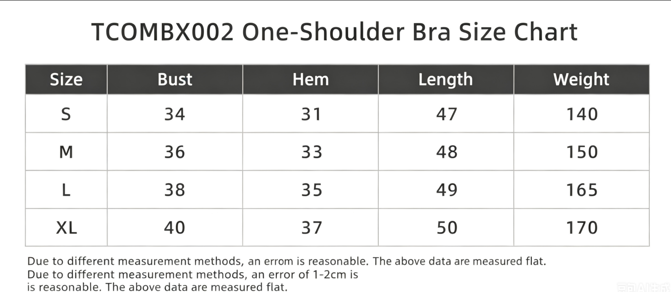 TCOMBX002 One Shoulder Asymmetrical Women Yoga Sports Tank Top