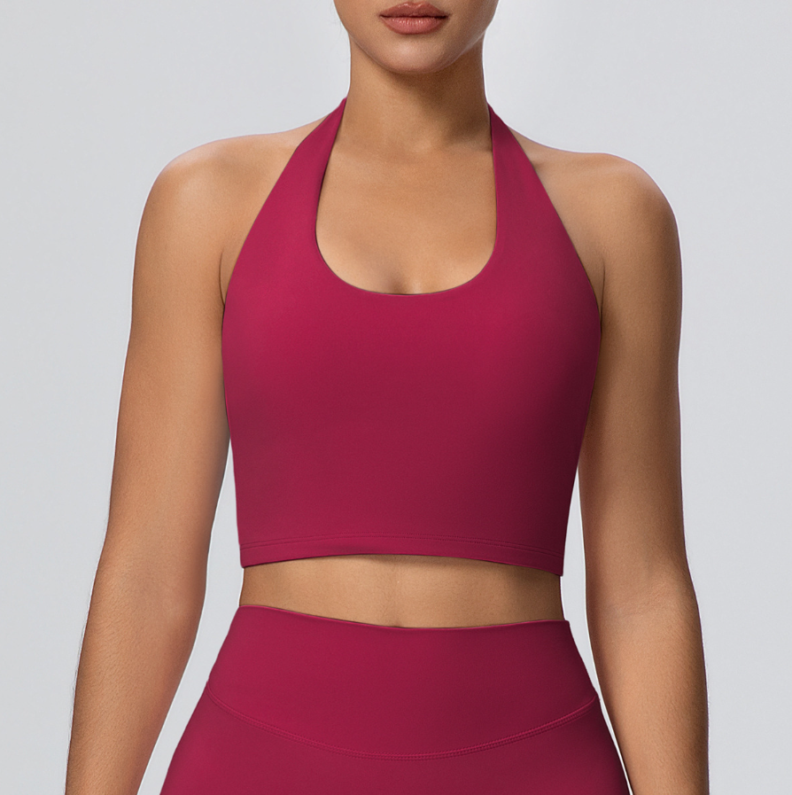 TCOMBX003 Halter Neck Women Yoga Sports Tank Top