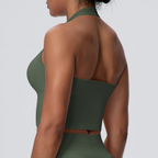 TCOMBX004 Seamless Halter Neck Women's Yoga Sports Tank Top