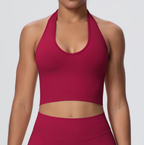 TCOMBX004 Seamless Halter Neck Women's Yoga Sports Tank Top
