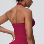 TCOMBX004 Seamless Halter Neck Women's Yoga Sports Tank Top