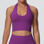 TCOMBX004 Seamless Halter Neck Women's Yoga Sports Tank Top