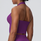 TCOMBX004 Seamless Halter Neck Women's Yoga Sports Tank Top