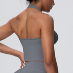 TCOMBX004 Seamless Halter Neck Women's Yoga Sports Tank Top