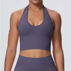 TCOMBX004 Seamless Halter Neck Women's Yoga Sports Tank Top