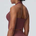TCOMBX004 Seamless Halter Neck Women's Yoga Sports Tank Top