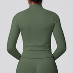 TCOMCX002 Zip Up Stand Collar Women's Yoga Sports Jacket
