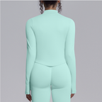 TCOMCX002 Zip Up Stand Collar Women's Yoga Sports Jacket