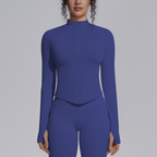 TCOMCX002 Zip Up Stand Collar Women's Yoga Sports Jacket