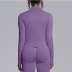 TCOMCX002 Zip Up Stand Collar Women's Yoga Sports Jacket