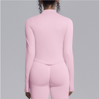 TCOMCX002 Zip Up Stand Collar Women's Yoga Sports Jacket