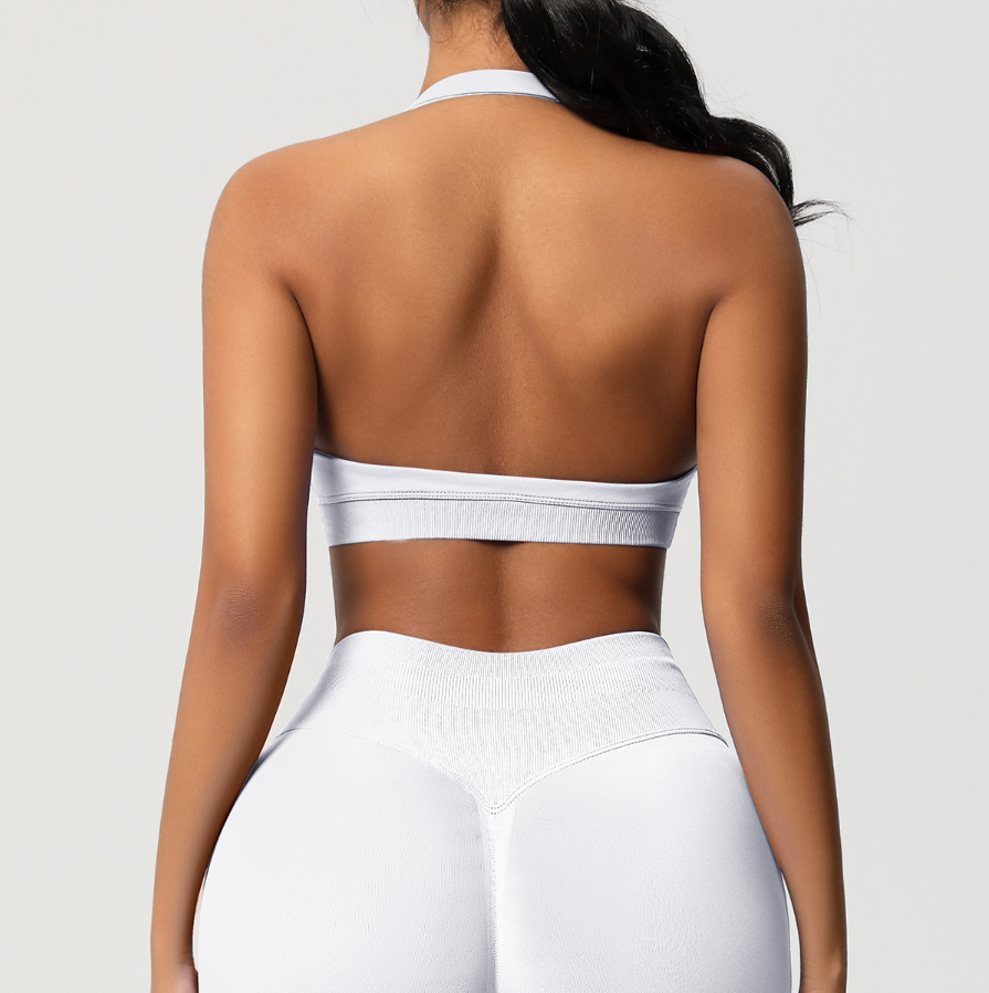 TCOMBX005 Seamless Halter Neck Women Yoga Sports Tank Top