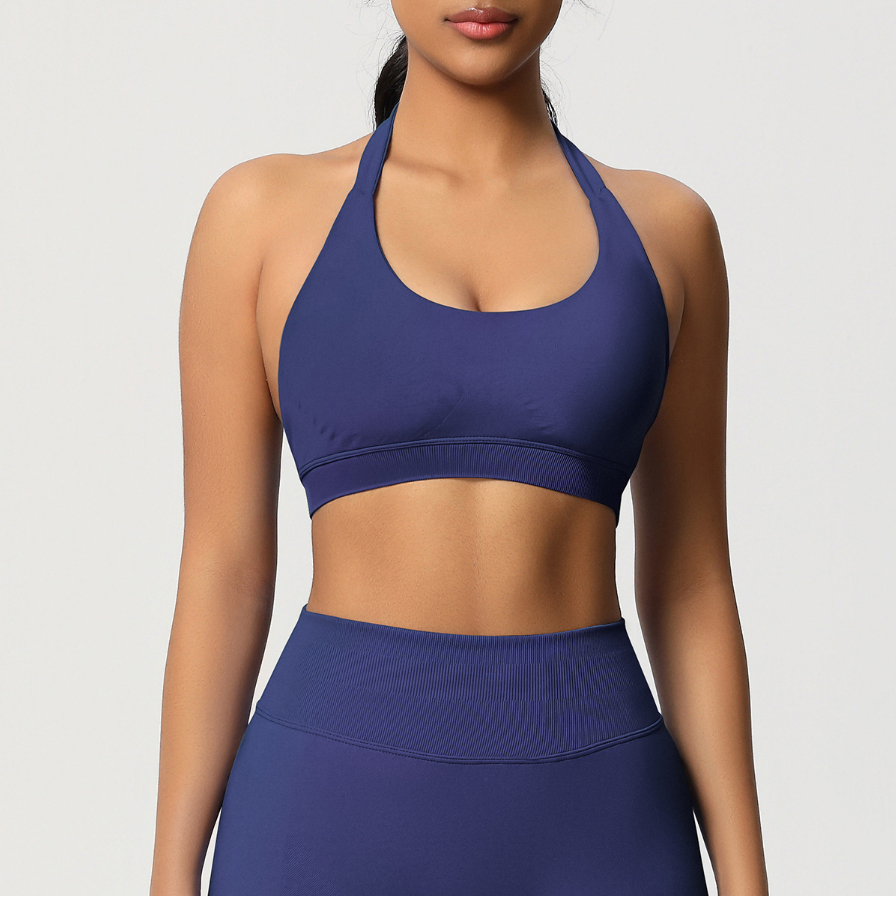 TCOMBX005 Seamless Halter Neck Women Yoga Sports Tank Top