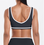 TCOMWX002 Color Block Double Brushed Women's Sports Bra