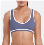 TCOMWX002 Color Block Double Brushed Women's Sports Bra