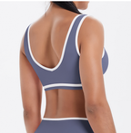 TCOMWX002 Color Block Double Brushed Women's Sports Bra