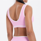 TCOMWX002 Color Block Double Brushed Women's Sports Bra