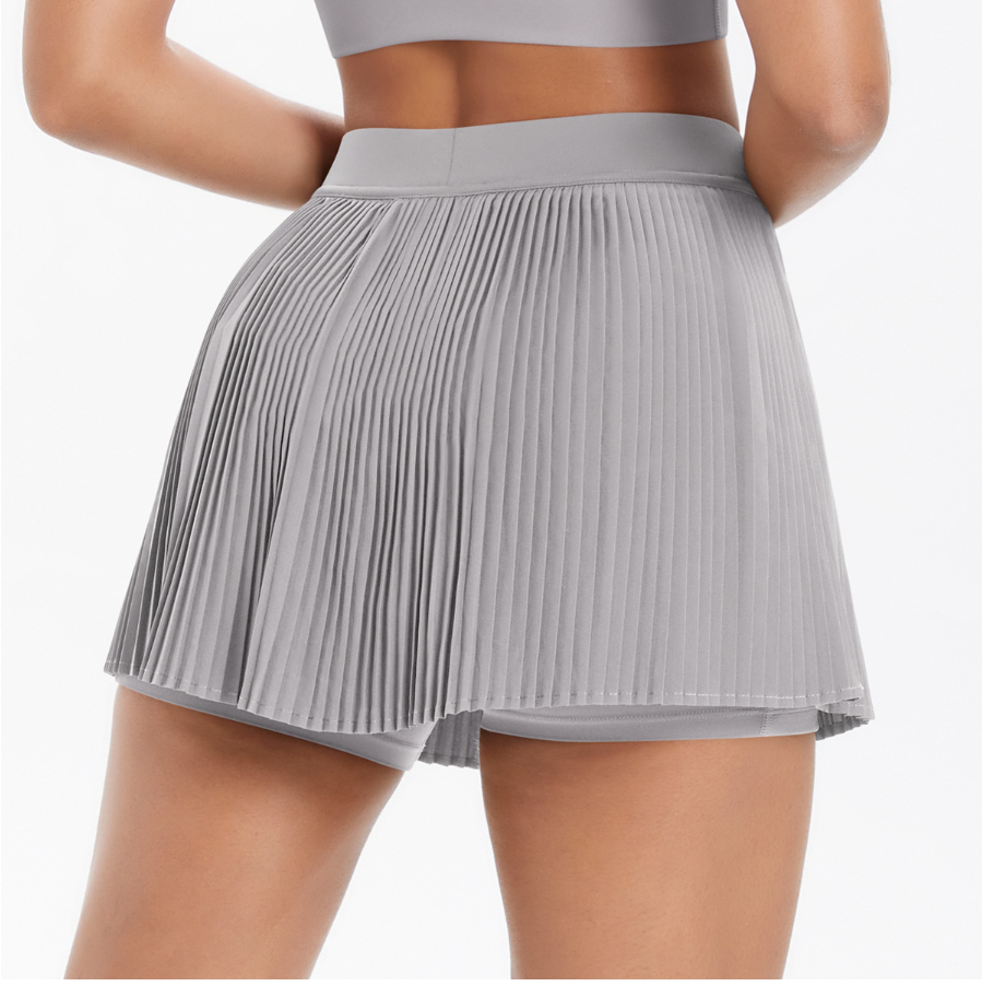 TCOMDQ001 Pleated Tennis Skirt with Built-in Shorts