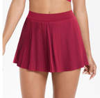 TCOMDQ001 Falda de tenis plisada con shorts interiores
