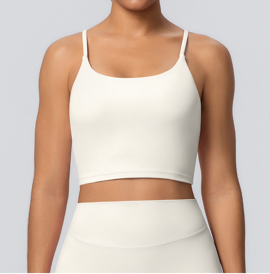 TCOMBX009 Thin Strap Square Neck Sports Yoga Cami Tank Top