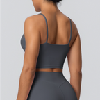 TCOMBX009 Thin Strap Square Neck Sports Yoga Cami Tank Top