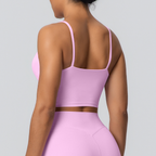 TCOMBX009 Thin Strap Square Neck Sports Yoga Cami Tank Top