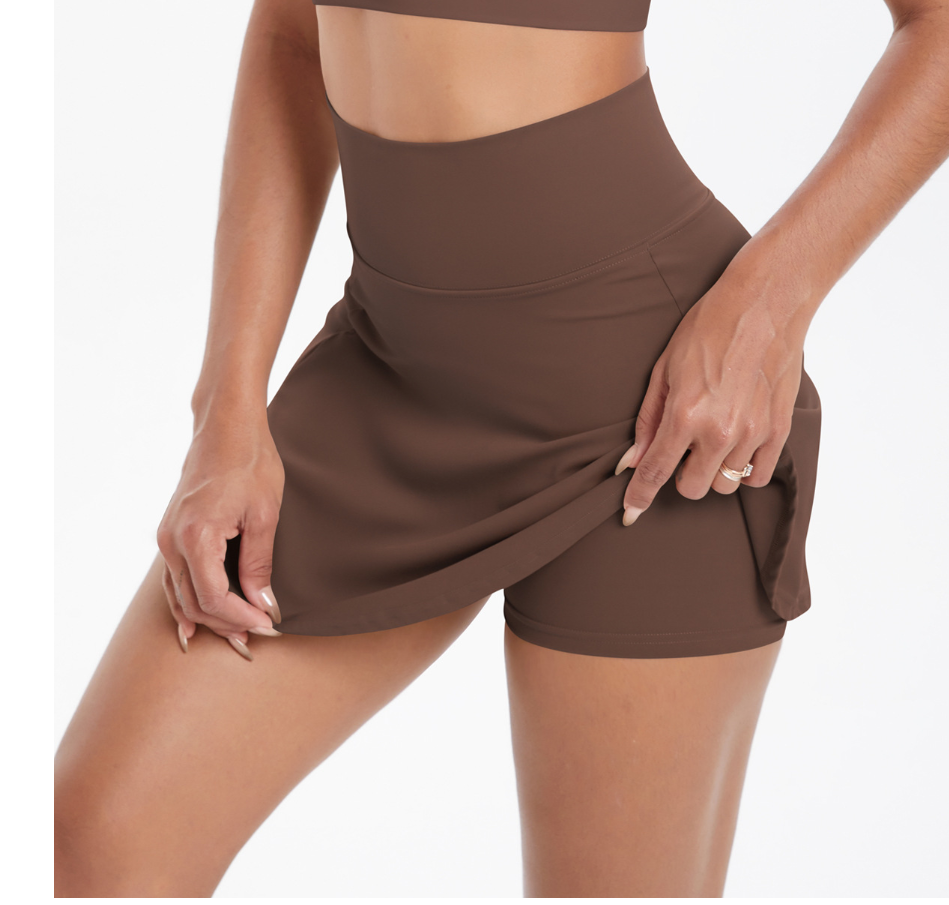 TCOMDQ002 High Waist Split Tennis Skirt
