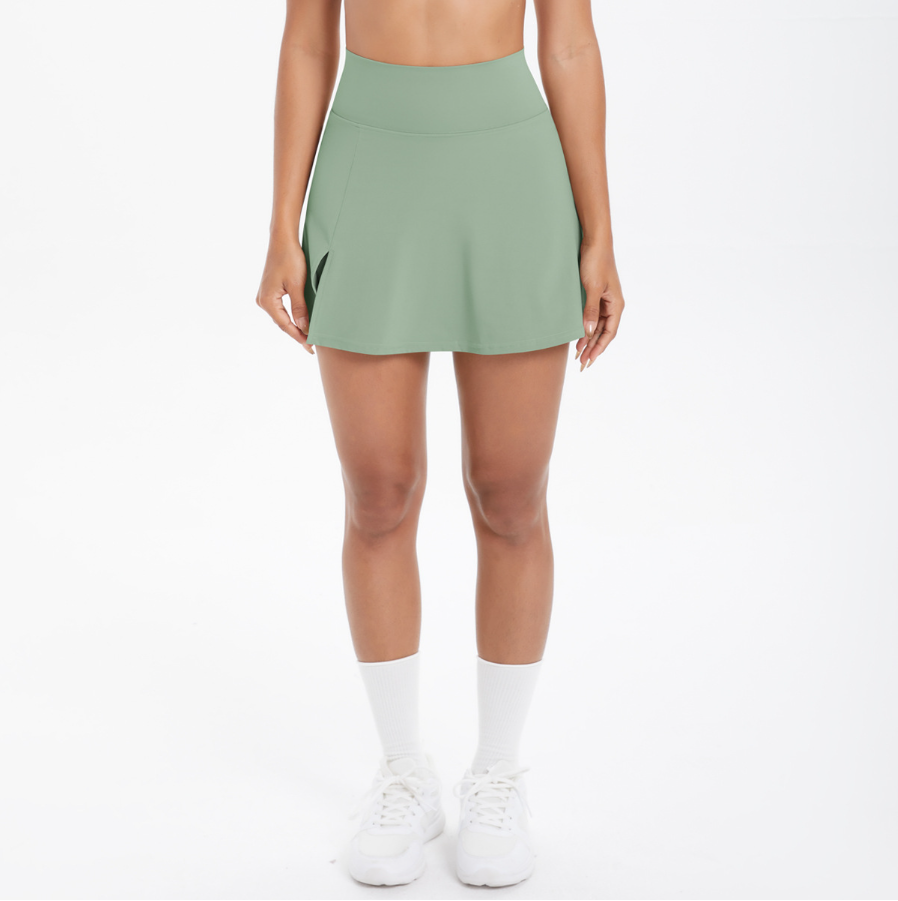 TCOMDQ002 High Waist Split Tennis Skirt