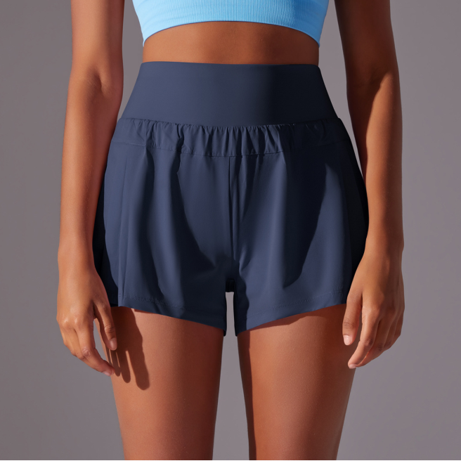 TCOMDK002 High Waist 2‑in‑1 Liner Workout Running Yoga Shorts
