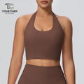 Brown Halter Tank with Logo